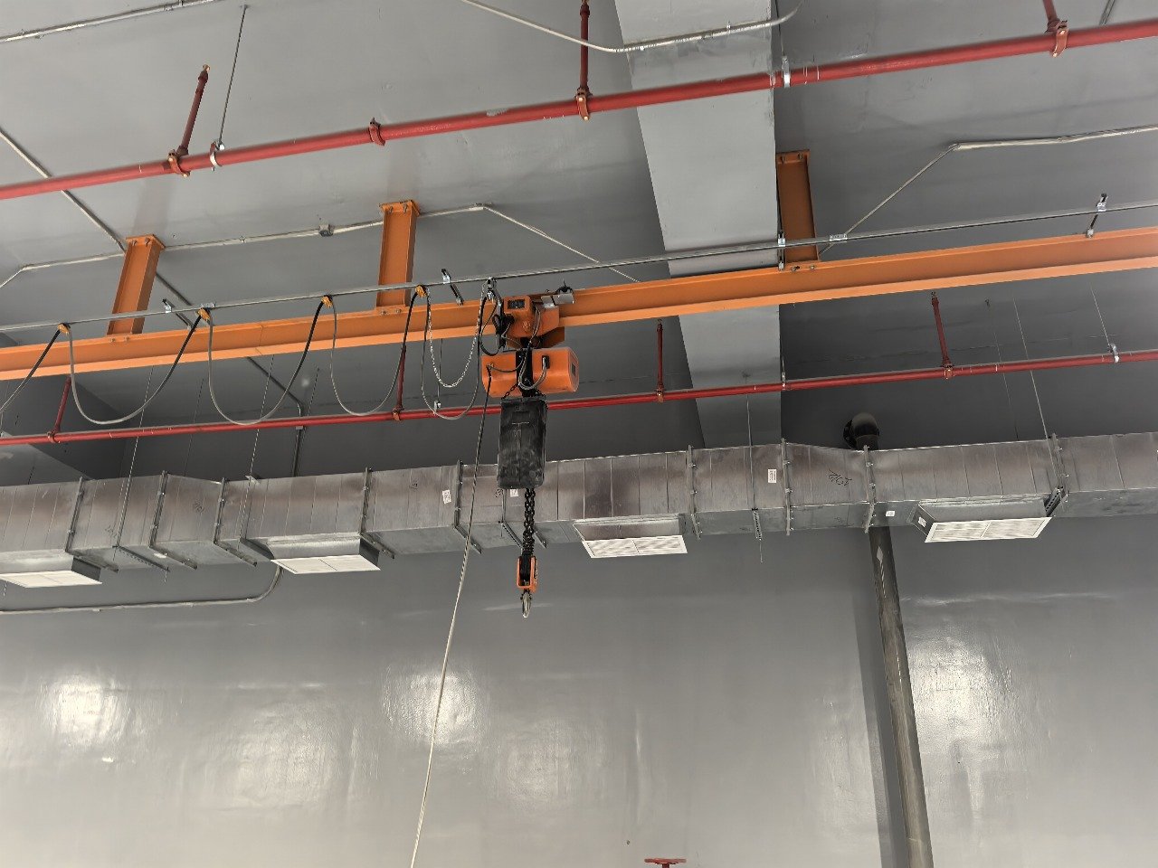 MEP Installation at construction site